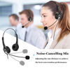 Picture of Call Center 2.5mm Telephone Headset with Microphone Noise Cancelling Landline Phone Headset with Volume Control for AT&T ML17929 1070 Panasonic KX-TGE430B KX-TGE433B Dect 6.0 Cordless Phones Black