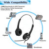 Picture of Call Center 2.5mm Telephone Headset with Microphone Noise Cancelling Landline Phone Headset with Volume Control for AT&T ML17929 1070 Panasonic KX-TGE430B KX-TGE433B Dect 6.0 Cordless Phones Black