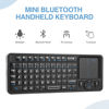 Picture of Rii K06 Mini Bluetooth Keyboard,Backlit Wireless Keyboard with IR Learning, Portable Lightweight with Touchpad Compatible with Android TV Box， Mac, Laptop, Windows (Bluetooth Version Only)