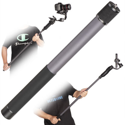 Picture of Gimbal Extension Pole,Lightweight and Strong 3 Section Camera Extension Pole Universal Compatible with Digtital Camera iPhone Smartphone Gimbal Stabilizer Camera Pole