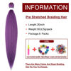 Picture of Purple Braiding Hair Pre Stretched 26 Inch 8 Packs Braiding Hair Pre Stretched Long Braiding Hair Extensions Soft Yaki Braiding Hair Natural Braid Crochet Hair Hot Water Setting (26Inch Lavender Purple#)