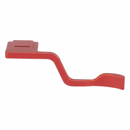 Picture of Haoge THB-XT4R Metal Hot Shoe Thumb Up Rest Hand Grip for Fujifilm Fuji X-T1 X-T2 X-T3 X-T4 XT1 XT2 XT3 XT4 Camera Red