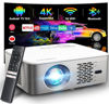 Picture of 4K Support Android TV 10.0 Projector 5G WiFi Bluetooth Native 1080P, CIBEST Full-Sealed Optical Engine Home Movie FHD Projector with Netflix/Prime Video Built-in, 8000+ Apps, Autofocus, Stereo Sound