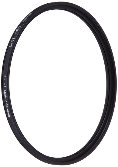 Picture of Heliopan 95mm Neutral Density 2x (0.3) Filter (709535) with specialty Schott glass in floating brass ring