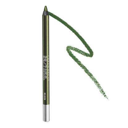 Picture of URBAN DECAY 24/7 Glide-On Waterproof Eyeliner Pencil - Long-Lasting, Ultra-Creamy & Blendable Formula - Sharpenable Tip - Mildew (Metallic Deep Green with Shimmer Finish) - 0.04 Oz