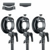 Picture of Godox S2 S-Type Bracket Bowens Mount Compatible with Godox V1 AD200Pro AD400Pro AD200 V860II TT685 TT600 TT350, Large Adjustment Handle, Integrated Umbrella Mount and More Compact