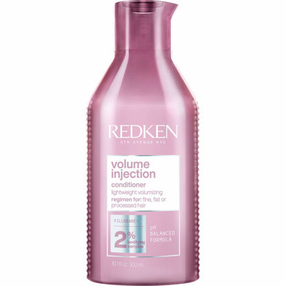 Picture of Redken Volume Injection Conditioner | Hair Volumizer For Fine Hair | Detangling and Volumizing | 10.1 Oz