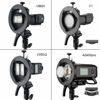 Picture of Godox S2 Bracket S-Type Speedlite Bowens Mount Holder for Godox V1 AD400Pro AD200Pro AD200 V860II TT685 TT600 TT350 Flash Snoot Softbox Beauty Dish Reflector Umbrella