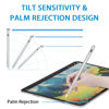 Picture of iPad Pencil 2nd Generation with Palm Rejection & Tilt Sensitive Apple Pen 1st Gen Compatible with iPad 10/9/8/7/6th iPad Pro 11/12.9 Inch iPad Air 5/4/3rd iPad Mini 6/5th Gen-Silver