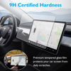 Picture of SUMK Tempered Glass Screen Protector for Tesla Model 3 Model Y Center Control Touchscreen Auto-Alignment kit Matte Anti-Fingerprint Anti-Glare 9H Hardness