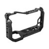 Picture of LVOERTUIG Camera Cage for Sony A7C Aluminum Alloy with Cold Shoes Non-Slip Rubber Pad at The Bottom Double Locking Design with1/4 3/8 Threaded Holes Shoulder Strap Hole(Black)