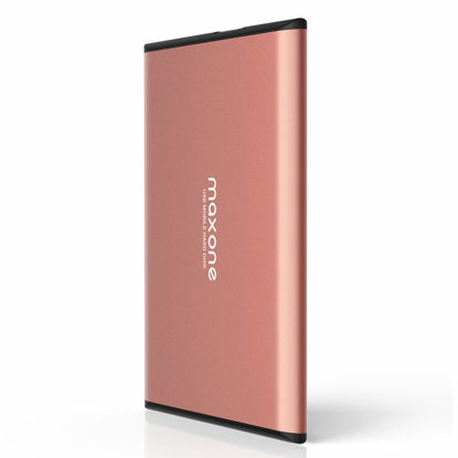 Picture of Maxone 250GB Ultra Slim Portable External Hard Drive HDD USB 3.0 for PC, Mac, Laptop, PS4, Xbox one - Rose Pink