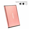 Picture of Maxone 250GB Ultra Slim Portable External Hard Drive HDD USB 3.0 for PC, Mac, Laptop, PS4, Xbox one - Rose Pink