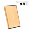 Picture of Maxone 250GB Ultra Slim Portable External Hard Drive HDD USB 3.0 for PC, Mac, Laptop, PS4, Xbox one - Gold