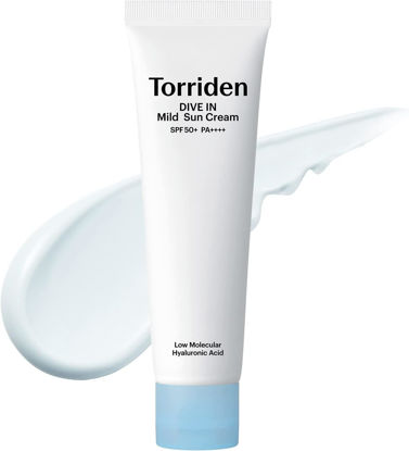 Picture of Torriden DIVE-IN Mild Sunscreen, Vegan, Broad Spectrum SPF 50+ PA++++, Non-Nano, Reef-Safe Mineral Sunscreen for All Skin Types | Free of Fragrance, Alcohol, and Colorants | Korean Skin Care