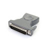 Picture of StarTech.com USB to Serial Adapter - 3 ft / 1m - with DB9 to DB25 Pin Adapter - Prolific PL-2303 - USB to RS232 Adapter Cable (ICUSB232DB25),Gray