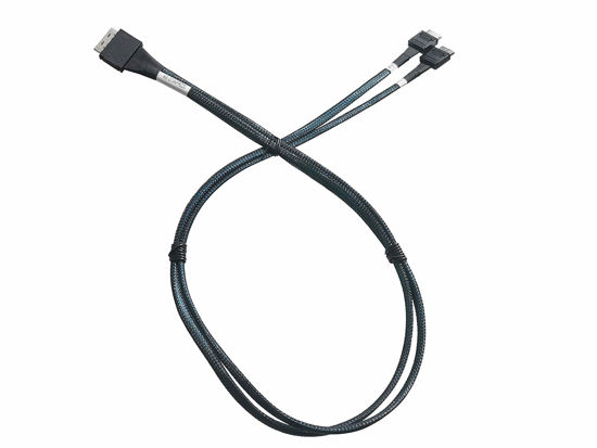 Picture of Diliving oCulink 8X (SFF-8611 80pos) to 2X oCulink 4X (SFF-8611 42pos) Straight Cable(80cm)