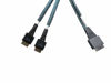 Picture of Diliving oCulink 8X (SFF-8611 80pos) to 2X oCulink 4X (SFF-8611 42pos) Straight Cable(80cm)