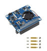 Picture of waveshare Power Over Ethernet (PoE) HAT for Raspberry Pi 4B/3B+, 802.3af/at PoE Network Standard, 5V USB-A&12V Header Outputs, PoE HAT Onboard Cooling Fan and MP8676 Buck Chip, Isolated