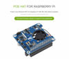 Picture of waveshare Power Over Ethernet (PoE) HAT for Raspberry Pi 4B/3B+, 802.3af/at PoE Network Standard, 5V USB-A&12V Header Outputs, PoE HAT Onboard Cooling Fan and MP8676 Buck Chip, Isolated