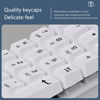 Picture of Merdia Mechanical Numeric Keypad Mini Wired Numpad 22 Keys OUTEMU Brown Switch Portable Keypad Extended Layout for Financial Cashier Securities-White