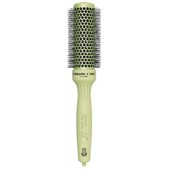 Picture of Olivia Garden Ceramic + Ion Round Thermal Hair Brush (not electrical), Blossom special edition