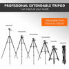 Picture of Lightweight Tripod 55-inch for Camera/Phone,Travel Tripod Portable for iPhone/Android/DSLR, with 1/4?? Screw, Multifunction Phone Mount, Remoter and Carry Bag, only 1.3lbs-TACKLIFE MLT03