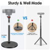 Picture of Nycetek Webcam Tripod Stand for Desk: Webcam Stand for Logitech Brio | C920 | C922 - Height & Angle Adjustable Desktop Tripod for Light & 1/4" Thread for Live Streaming | Video Calling