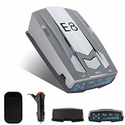 Picture of Radar Detector for Cars, Laser Radar Detectors Voice Alert and Vehicle Speed Alarm System City/Highway Mode Radar Detector with LED Display and Car 360 Degree Automatic Detection