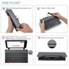 Picture of Foldable Bluetooth Keyboard, Jelly Comb B028 Portable Folding Rechargeable Bluetooth Keyboard with Built-in Stand for Android iOS Tablet Smartphone Windows and More-(Dark Grey)