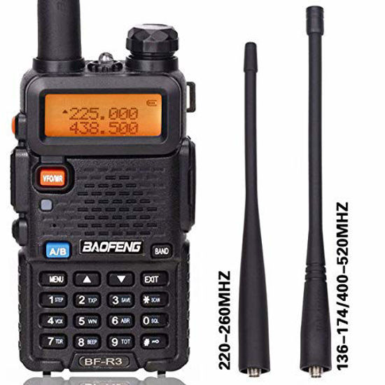 Picture of BaoFeng BF-R3 Tri-Band 136-174/220-260/400-520 MHz VHF/UHF Amateur Portable Hamster CB Radio Comunicador Transmitter Two Way Radio