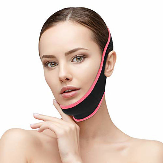 CAMTOA Facial Slimming Strap,Pain-Free Face Lifting Belt,Double Chin  Reducer, V Line Face Lift for Women Eliminates Sagging Skin Lifting Firming  Anti