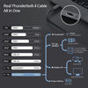 Picture of Thunderbolt 4 Cable 3.3ft, Backward Compatible USB4 and Thunderbolt 3 Protocol, 40Gpbs, Support Thunderbolt 4 Multi-Port Dock/Daisy Chain/eGPU Perfectly fine, MacBook Pro XPS X1 Carbon Best Partner