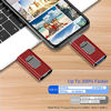 Picture of USB3.0 Flash Drives for iPhone ,1000GB Photo Stick Compatible with Mobile Phone & Computers, Mobile Phone External Expandable Memory Storage Drive, Take More Photos & Videos(1000GB RED)