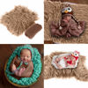 Picture of Yinuoday 2PCS Newborn Baby Photography Props DIY Newborn Wraps Photography Mat Blanket for Baby Boys and Girls