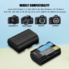 Picture of JYJZPB LP-E6 LP E6N Rechargeable Battery and Charger for Canon EOS 5D Mark II, III, 5DS, 5DS R, 6D, 60D, 6D Mark II, 7D, 7D Mark II,70D, 80D, XC10, XC15, BMPCC 4K, BMPCC 6K