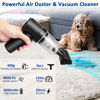 Picture of Mini Vacuum & Compressed Air Duster, 8000Pa Wireless Handheld Car Vacuum Cleaner Portable Keyboard Cleaner Rechargeable Air Blower Desk Vacuum for Car, Home, Office, Pet