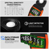 Picture of Digital Light Meters AP-8801A Lights Meter for Plants with 0.1~400,000 Lux Colorful Screen Light Meter Photography Meter with Temperature, Data Hold, Max/Min, Data Storage, Lux/FC Units