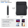 Picture of Dadanism 13.3 Inch Tablet Sleeve Shoulder Bag for IPad Pro 12.9" 2021-2018, 12.4" Samsung Galaxy Tab S8+/S7 FE/S7+, 12.3" Surface Pro 7/6/5/4, 13" MacBook, Protective Waterproof Pouch - Black & Gray.