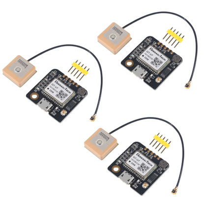 Picture of Alinan 3pcs GT-U7 GPS Module Navigation Satellite Positioning GPS Receiver Compatible with NEO-6M 51 MCU STM32 Low Power High-Precision Positioning for Vehicles