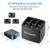 Picture of DOTTMON 2-Pack Gopro Battery for Hero 5/6/7 & 3-Channel Battery Charger for Gopro Hero 5 Black/Hero 6 Black/Hero 7 Black(Not for Hero 8/9)