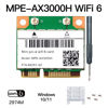 Picture of MPE-AX3000H WiFi 6 Wireless Card Dual Band 802.11ax Half Mini PCI-E WiFi Card PCI Express Network Adapter BT5.2 2.4GHz 574Mbps 5GHz 2.4Gbps(160MHz) for Windows 10/11 64 bit Better 7260HMW WiFi Card