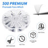 Picture of Volume Lash Extensions 10D Premade Fans Eyelash Extensions 500 PCS 0.07mm Thickness 13-20mm Mixed C/D Curl Short Stem Premade Volume Eyelash Extensions Pointed Base Fans by WENDY LASHES (500PCS-10D-0.07-C, 13-20mm Mixed Tray)