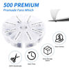 Picture of Volume Lash Extensions 9D Premade Fans Eyelash Extensions 500 PCS 0.07mm 9-16mm Mixed C/D Curl Short Stem Premade Volume Eyelash Extensions Pointed Base Fans (500PCS-9D-0.07-C, 9-16mm Mixed Tray)