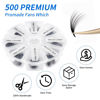 Picture of Premade Fans Short Stem 500 PCS 20D Eyelash Extensions 0.07mm C/D Curl 13-20mm Mixed WENDY LASHES Russian Volume Pre-made Lash Extension (500PCS-20D-0.07-D, 13-20mm mixed)