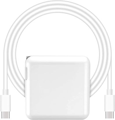 Picture of Replacement Mac Book Pro Charger, 87W USB C Power Adapter Compatible with 13/14/15 Inch After 2016, for Mac Book Air After 2018, Works 67W 61W 30W 29W, Include Charge Cable（6.6Ft）