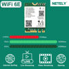 Picture of NETELY 802.11AX Intel WiFi 6E AX210NGW NGFF M2 Interface WiFi Adapter with Bluetooth 5.2, WiFi 6E 5400Mbps, BT 5.2, 2.4GHz 574Mbps, 5GHz 2400Mbps, 6GHz 2400Mbps WiFi Network Card (WiFi 6E AX210NGW)