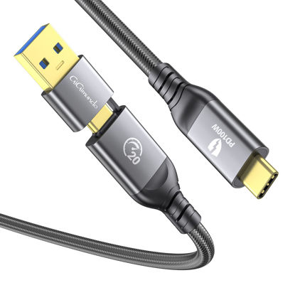 Picture of GiGimundo 20Gbps USB 3.2 Gen 2x2 Cable 6.6 ft, Thunderbolt 3 Compatible, Support 4K 60Hz Video Output, PD 100W 5A Fast Charging for Laptop, MacBooks, iPad Pro, Dell, Phones, Docking etc