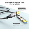 Picture of GiGimundo 20Gbps USB 3.2 Gen 2x2 Cable 6.6 ft, Thunderbolt 3 Compatible, Support 4K 60Hz Video Output, PD 100W 5A Fast Charging for Laptop, MacBooks, iPad Pro, Dell, Phones, Docking etc