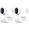 Picture of 2Pack 30Ft/9m Power Adapter for Arlo Essential Spotlight/XL, Weatherproof Outdoor Power Cable Continuously Charging Your Arlo Essential Camera - White